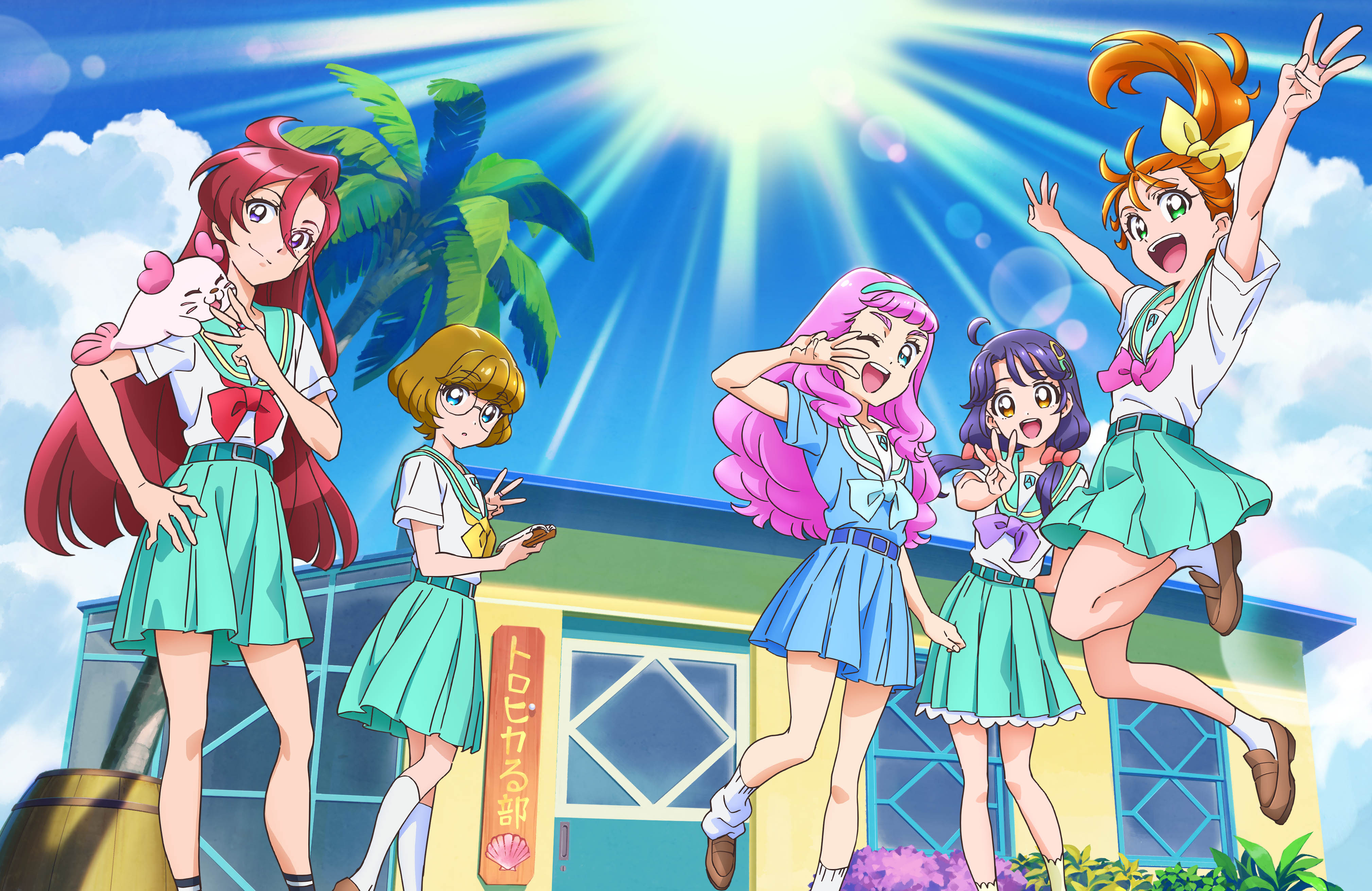 tropical-rouge! precure ichinose minori kururun laura (precure